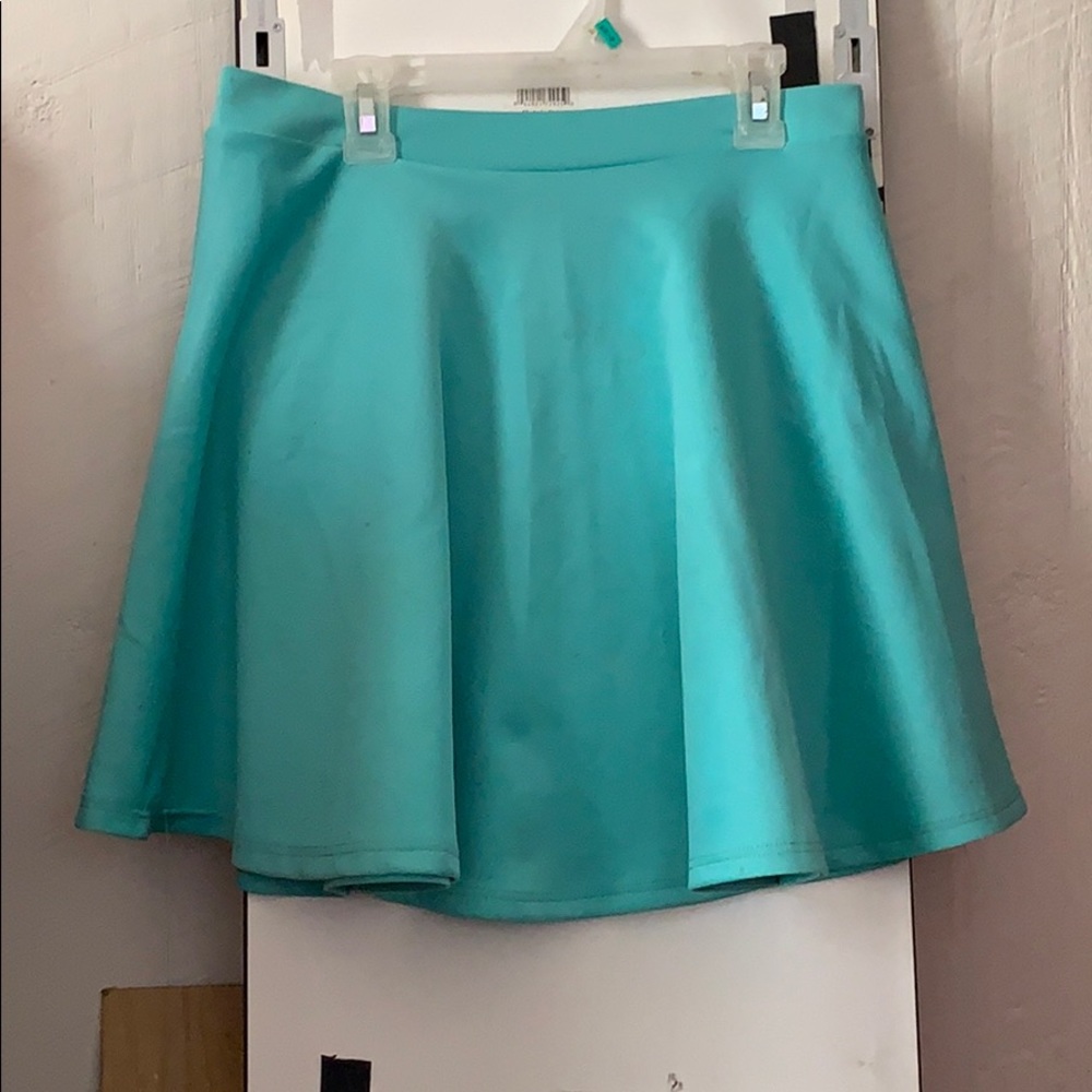Teal Skater Skirt